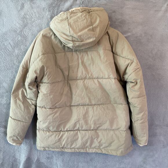 Madewell Women's Large Beige Puffer quilted Jacket Full Zip Size S, Brown camel - Picture 7 of 12